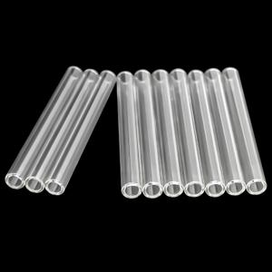 10 Pcs Clear Glass Tubes 4 Inches Long 10mm OD 7mm ID 1.5mm Thick Wall Glass Borosilicate Blowing Tubes