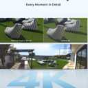 REOLINK Argus 4 Pro Black, 4K Dual-Lens 180 Solar Security Cameras Wireless Outdoor, 8MP ColorX Night Vision for Home Surveillance, 5G/2.4GHz WiFi, AI Detection, No Subscription, Home Hub Compatible