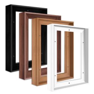 Canvas Floater Frame for 11.25" Deep Stretched Canvas, Floating Wall Art Frame Kit for Gallery-Wrapped Paintings Decor for Bedroom Living Room, Easy Assembly & Made in USA 12"X16", White