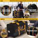 PAWZIDEA Expandable Pet Carrier Airline Approved, 18"11"11" Small Dog Carriers, Collapsible Top-Load Cat Carrier for 2 Cats Under Seat, Soft-Sided Puppy & Animal Travel Bag, ID Card, Up to 15lbs