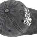 Husband Daddy Protector Hero Hat, Adjustable Cotton Embroidered Fathers Day Birthday Gifts for Dad Baseball Cap (Gray), One Size