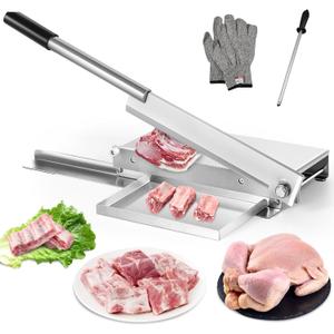 Moongiantgo Manual Meat Bone Cutter Rib Slicer Heavy Duty Chicken Cutting Machine with 16 Inch Knife SUS Bone Chopper for Beef Goat Pig Fish Butcher Commercial Kitchen (KD0298) Moongiantgo Manual Meat Bone Cutter Rib Slicer Heavy Duty Chicken Cutting Machine with 16 Inch Knife SUS Bone Chopper for Beef Goat Pig Fish Butcher Commercial Kitchen (KD0298)