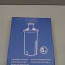 6 Pack Water Filters Compatible with Pitchers, BPA-Free, US Standard, Fits Water Pitchers and Dispensers, Reduces Copper, Cadmium and Mercury Impurities, 50 Gallons