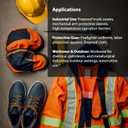 Flame Resistant Aramid Silver Coated Fabric 315GSM para Aramid 1500D Temperature Resistant Cut Resistant Fire Retardant (Silver Coated, 12 x 57)