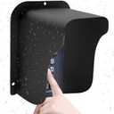 Waterproof Video Doorbell Cover Anti-Glare Doorbell Rain Cover Large Size Camera Doorbell Cover for Video Doorbell, Fingerprint Lock, Camera Doorbell (Type-B)