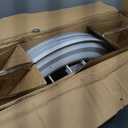 BAYSQUIRREL Alexa WiFi Low Profile Ceiling Fan with Light Flush Mount Enclosed Ceiling Fan 22" LED Dimmable Bladeless Ceiling Fans with Google Assistant/App Control,6 Speed Dimmable LED-RGB Lights