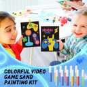 30 Sets Video Sand Art Kits for - DIY Craft Sand Painting Art Picture with 18 Colored Sands, Theme Pictures for Creative Learning, Fun Activities, and Birthday Favors