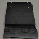 TEAMIX Wood Monitor Stand Riser-2 Pack, 2 Tier Adjustable Monitor Stand Dual Monitor Riser for 2 Monitors/Laptop/PC Black Computer Stand for Desk