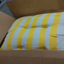 Outdoor Lounge Chair Cushions with Pillow Ties Water Fade Resistant, 1 PACK 81"x27"x4.5"
