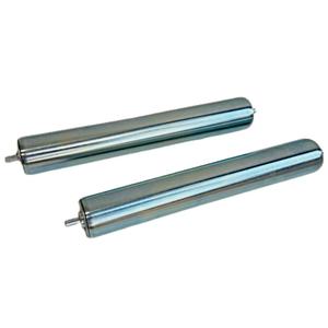 10"BF Length 1.5" Dia Galvanized Steel Conveyor Roller, Axle Diameter 1/4" I Pack of 2 Conveyor Rollers I Replacement Steel Roller for Rollers Conveyor, Roller Stands for Woodworking, Cat/Dog Fence