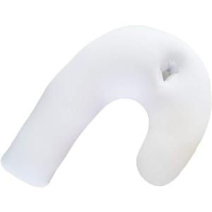 Side Sleeper Support Pillow with Ear Hole, J Shaped Body Pillow for Side Sleeping, Pillow with U Shaped Contoured Support for Neck, Back, and Shoulder Pain Relief, Correct Spine(#1)
