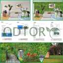 ODTORY Artificial Plant Wall Roll: 48 X120 in (40 sqft) UV-Anti Ivy Privacy Fence Screen Faux Greenery Panels Backdrop Boxwood Ivy Vine Leaf Hedge Fence for Indoor Outdoor Green Decor