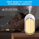 Nimin 6-Speed Aromatherapy Diffuser - Waterless & Cordless Essential Oil Air Freshener for Home, 50ml Portable Oil Diffuser, Ultra Quiet for Office Bedroom Wall Desktop