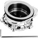 Garbage Disposal Flange Kit, Stainless Steel Sink Garbage Disposal 3 Bolts Mounting 3 1/2 Sink Drain Hole, Kitchen Sink Flange Kit for Garbage Disposal With Mounting Wrench