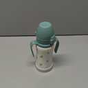 GROSMIMI Insulated 316 Stainless Steel Spill Proof Straw Cup, Water bottle with Flip Top for Toddlers, BPA Free (olive, 10oz)