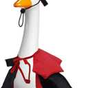 Halloween Goose Outfit, Spooky Clothes Set for 23 Inch Porch Goose Decor Funny Outdoor Garden Lawn Yard Patio Statue Art (Vampire Style)