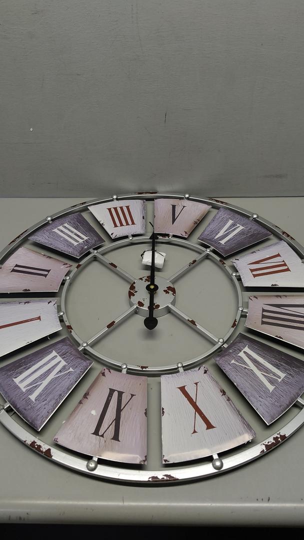 Sorbus Decorative Large 24-Inch Wall Clock for Living Room, Vintage Industrial Modern Rustic Farmhouse Style, Oversized Roman Numeral Clock, Modern Wall Clock, Ideal Room Dcor