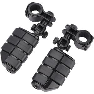 Motorcycle Highway Foot Pegs, Highway Footrest Fit for Harley Touring Yamaha Honda Suzuki Kawasaki 25mm 32mm 34mm Engine Guard (Gloss Black)