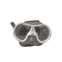 Aegend Kids Swim Goggles Snorkel Diving Mask for Kids Youth 3-15, Knitted Fabric Strap, Anti-Fog 180° Clear View WHITE