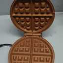 Hamilton Beach Belgian Waffle Maker with PFAS-Free Non-Stick Ceramic-Coated Plates, Browning Control, Indicator Lights, Stainless Steel (26081)