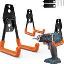 Skateboard Hooks 2-Pack Small Utility Heavy Duty Holder Garage Storage Wall Mount for Stroller Tennis Garden Tool Household Warehouse Shed