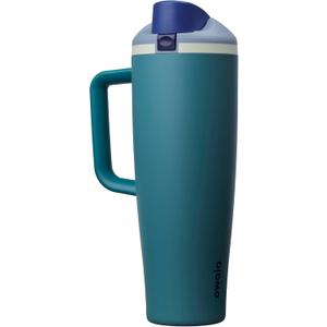 Owala FreeSip Tumbler Insulated Stainless Steel Water Bottle with Built-in Straw and Side Handle, For Travel, Work, School, and Sports, 40oz, BPA Free, Leak Proof, Denim