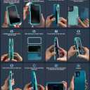 LeYi for Motorola Edge-2024-Case: Moto NOT FIT Edge 50/ G 5G 2024 3 in 1 Heavy Duty Rugged Cover, Shockproof Cell Phone Android Phone Funda para Edge2024 5G 6.6", Blue