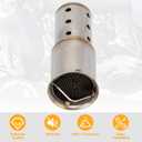 VG Motorcycle Universal DB killer 51mm 2", Removable Exhaust Baffle Slip-On Mufflers Reduces Exhaust Noise While Maintaining Engine Performance Fit Harley and Most Aftermarket Pipes (Style A)