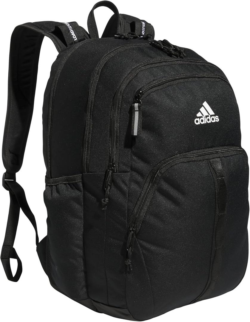 adidas Prime Backpack for Work, Travel Bag for Women and Men with Padded Compartment for Laptop (One Size, Black)