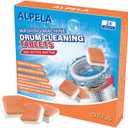 Citrus Washer Cleaner Tablets 24 Count  Septic Safe Washing Machine Cleaner & Odor Eliminator  Deep Cleaning Descaler for HE Front & Top Load Washers  Laundry Tub & Drum Cleaner