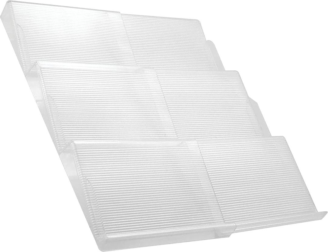 BaHoki Essentials  T4ier Spice Rack- Kitchen Drawer Organizer - Clear Plastic Storage Rack for Kitchen Pantry - Perfect for Salt, Pepper, Spices and Seasonings