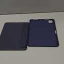 Aoub New iPad Pro 11 Inch Case 2022/2021 with Pencil Holder [Support 2nd Gen Pencil Charging] Trifold Stand Case with Soft TPU Back Cover, Auto Sleep/Wake, Navy