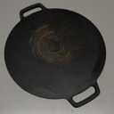 12.6-Inch Cast Iron Roti Tawa, Double Handled Cast Iron Crepe Pan for Dosa, Tortillas