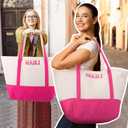 Extra Large American Mahjong Empty Bag 25.2 x 14.17 x 9.06 Inches Mahjong Tile Bag for Game Players Mah Jong Lover Gifts(Pink)