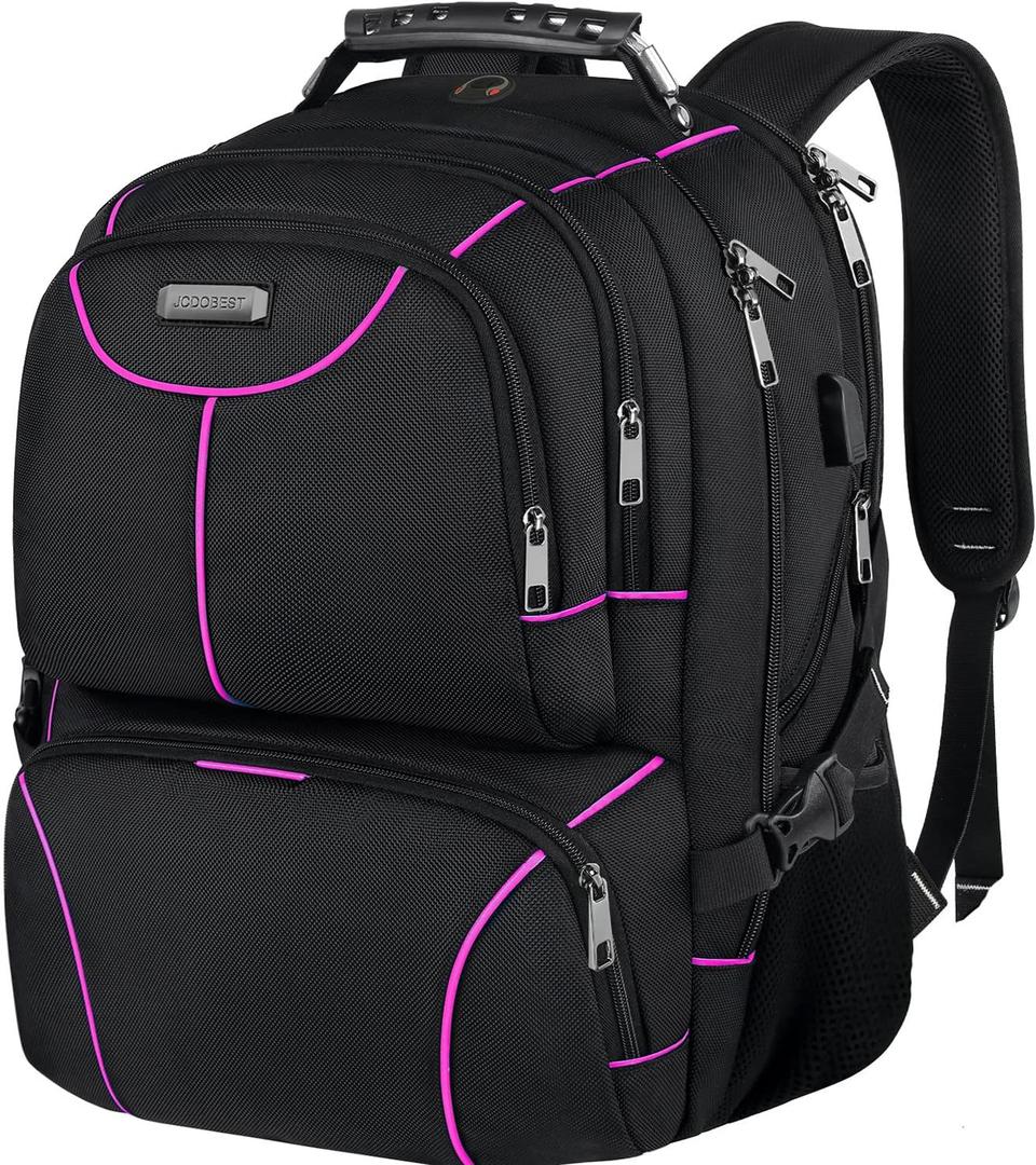 VECKUSON Laptop Backpack, 15.6 Inches, Purple, Unisex