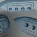 3Pcs Titanic and Iceberg Ice Cube Trays, Titanic Film Theme Ice Maker Chocolate Candy Soap Crayon Wax Melt Making Mold (Set of 3)