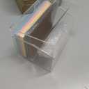 3 x 5 Inch Acrylic Index Card Holder Clear Flash Card Holder Recipe Card Box 150 Pcs Ruled Lined Index Cards 30 Pcs Kraft Dividers A to Z Stickers For Holds 400 A-Z Tabs Note Cards Business Cards