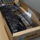 BestOffice | 4-Tier Wire Storage Shelves | 36x14x54 | Black | with Adjustable Racks | Heavy-Duty Metal Shelf, Holds Upto 1000 lbs | No-Tool Assembly | Ideal for Home & Garage Shelving