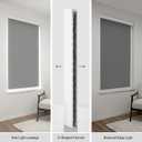 ZSTARR U Channel Aluminium Alloy Light Blocking Strips for Roller Blinds Light Gap Blockers Window Shades Side Rail Tracks Bedroom Sleep Nursery (White,58",2Pcs)