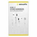 Acoustix USB C Stereo Earbuds, 1 ct