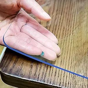 LovePads Clear Table Cover Protector 40 x 40 Inch, 1.5mm Thick Plastic Table Cover, Table Protector for Dining Room Table, Waterproof Vinyl Tablecloth Table Pad Mat for Kitchen, Dresser, Writing Desk