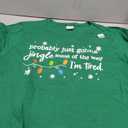 Probably Just Gonna Jingle Some of The Way I'm Tired Funny T-Shirt Green 2XL