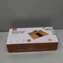 Joy&Grace Sofa Armrest Tray with Large Mug Holder, Bamboo Couch Arm Tray, Anti-Slip Couch Cup Holder Foldable Sofa Arm Table for Eating Drinks Cellphone (Color Natural)