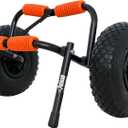 Pelican - Universal Canoe, Kayak & Stand Up Paddle SUP Cart Carrier - Fold Together Trolley with Wide Removable Inflatable Tires