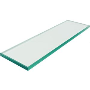 M-D Glass Shelf | Tempered Bathroom Shelf 12" x 3-3/8" | Ultra Slim, Break-Resistant, Easy Install | Modern DIY Storage Décor & Organization