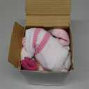 Comfoex Girls Crew Socks Athletic Half Cushioned Long Socks Cotton Calf Socks For Kids 6 Pairs (7-10 Years)