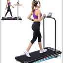 Electric Walking Pad Treadmill with Handle Bar Incline for Home Small, 3.0HP Portable Treadmills for Home, Mini Under Desk Treadmills for Exercising, Small Treadmill with Handle Bar, 0.6-7.6MPH