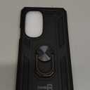 Moto Edge Plus 2023 Case, Military-Grade Metal Ring Holder Kickstand 15ft Drop Tested Shockproof Cover Case for Moto Edge+ 2023, Black