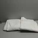 YnM Cotton Waffle Weave Duvet Cover for Weighted Blankets with 16 Strings (Coconut White, 48''x72'')