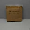 Cordless Cat Window Perch, Foldable Cats Hammock Window Bed with Metal Frame, Soft Cover, Large Suction Cups, Indoor Kitten Window Resting Seat, White